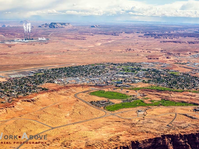 Aerial photo of Page, AZ