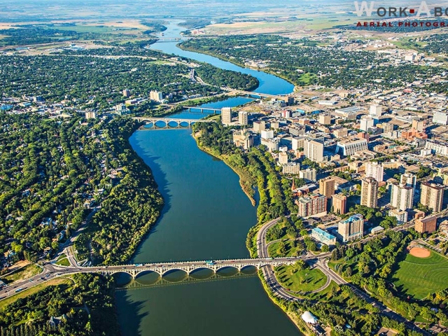 Aerial Photo of Saskatoon, SK - 120823_1012