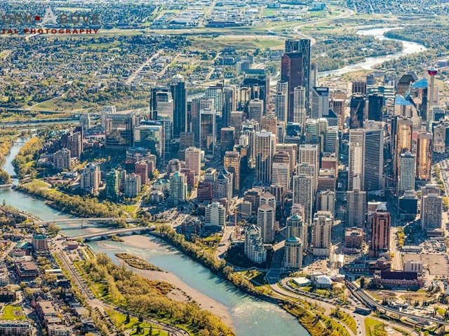 Aerial Photo of Calgary, Alberta - 150911_1166