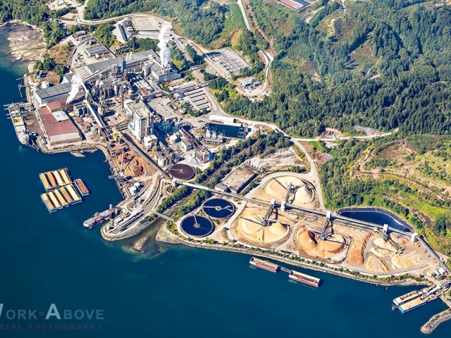 Howe Sound Pulp and Paper, Port Mellon on Sunshine Coast